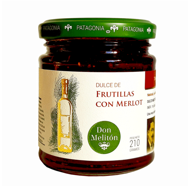 Dulce de frutillas con merlot 210g