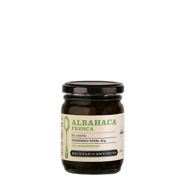 Albahaca en aceite 85g