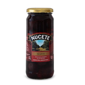 Aceitunas negras en salmuera Nucete 330g