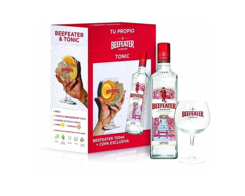 Estuche Gin Beefeater con Copa