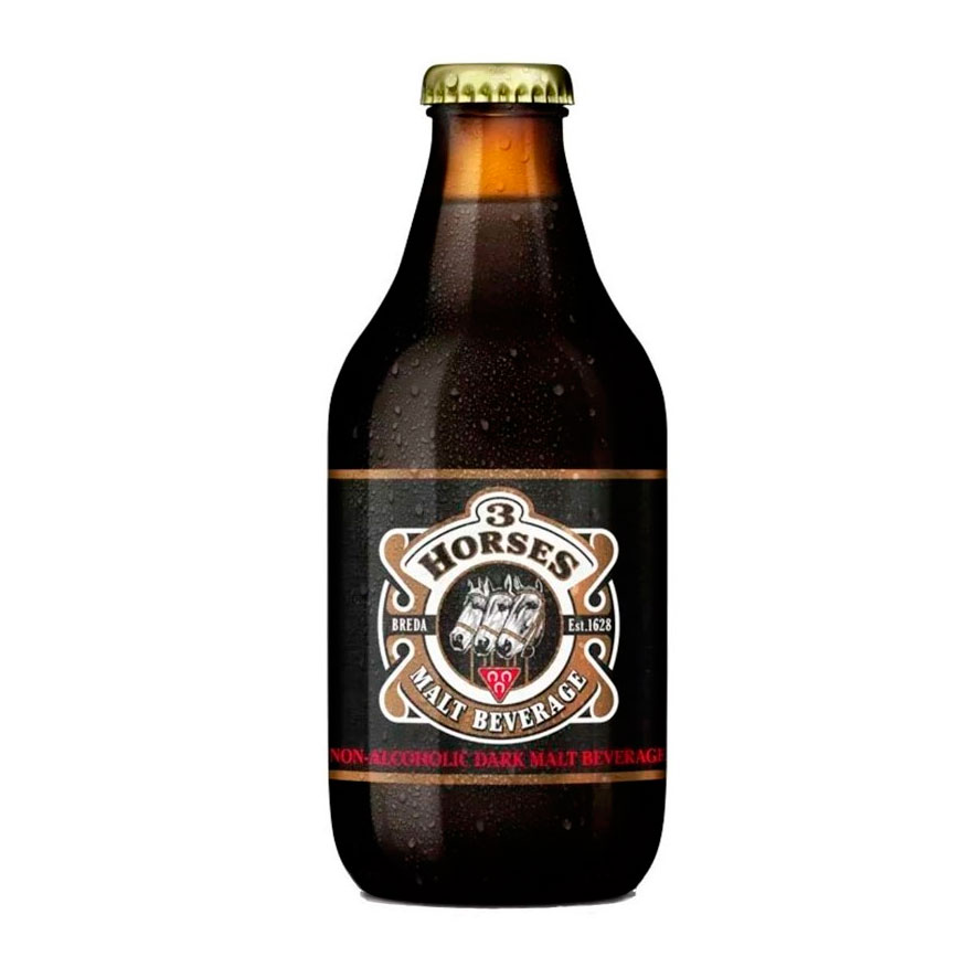 Cerveza 3 Horses Dark Malt sin alcohol