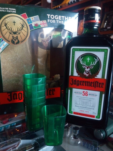 Jagermeifter + 6 shots + fixture 