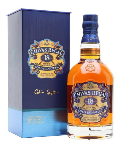 Estuche Chivas Regal 18 años Gold Signature 