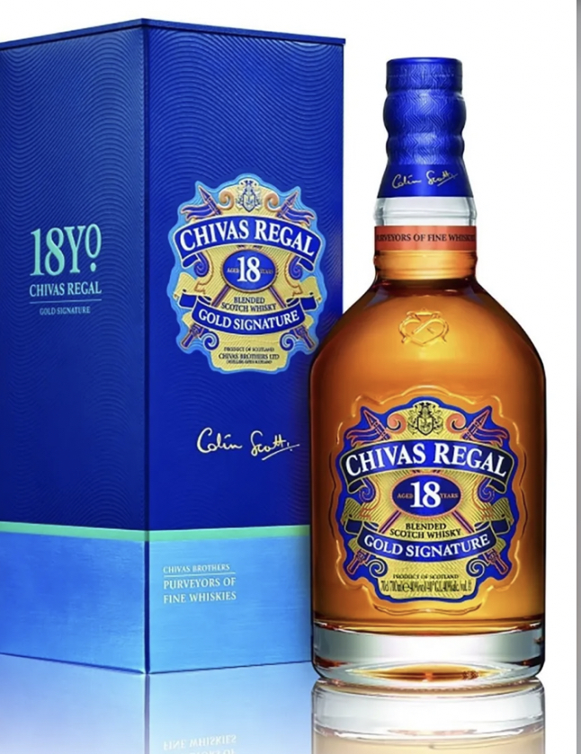 Estuche Whisky Chivas Regal 18 Años 