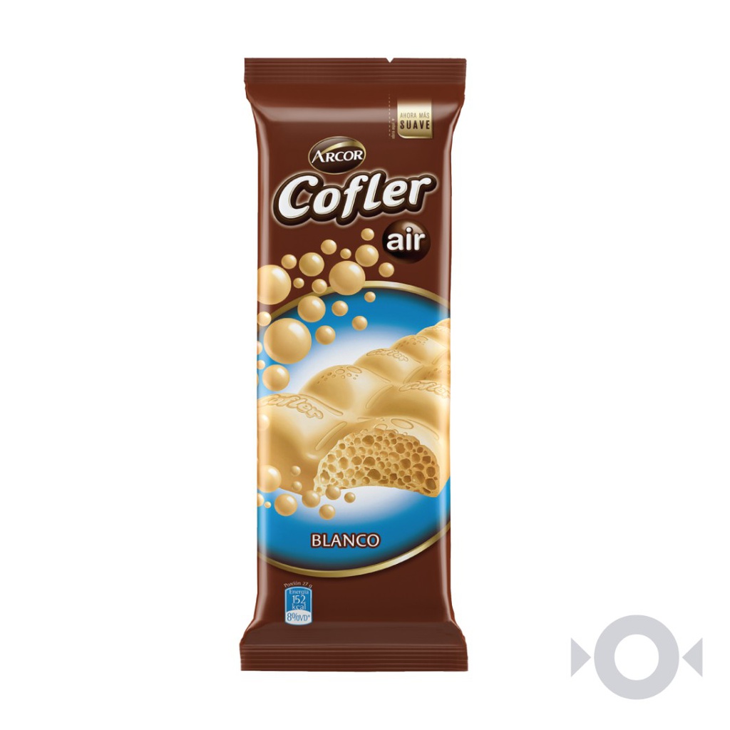 Chocolate Cofler Aireado Blanco Leche x55g