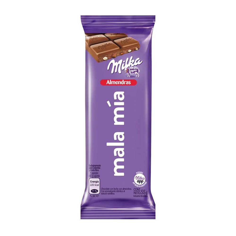 Chocolate Milka Almendras x55g