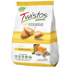 Mini Tostadas Twistos Queso 40g