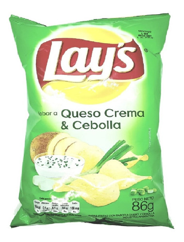 Lays Queso y Cebolla 77g