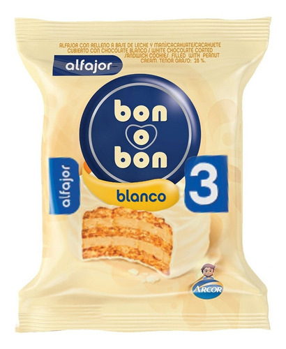 Alfajor BonoBon Blanco