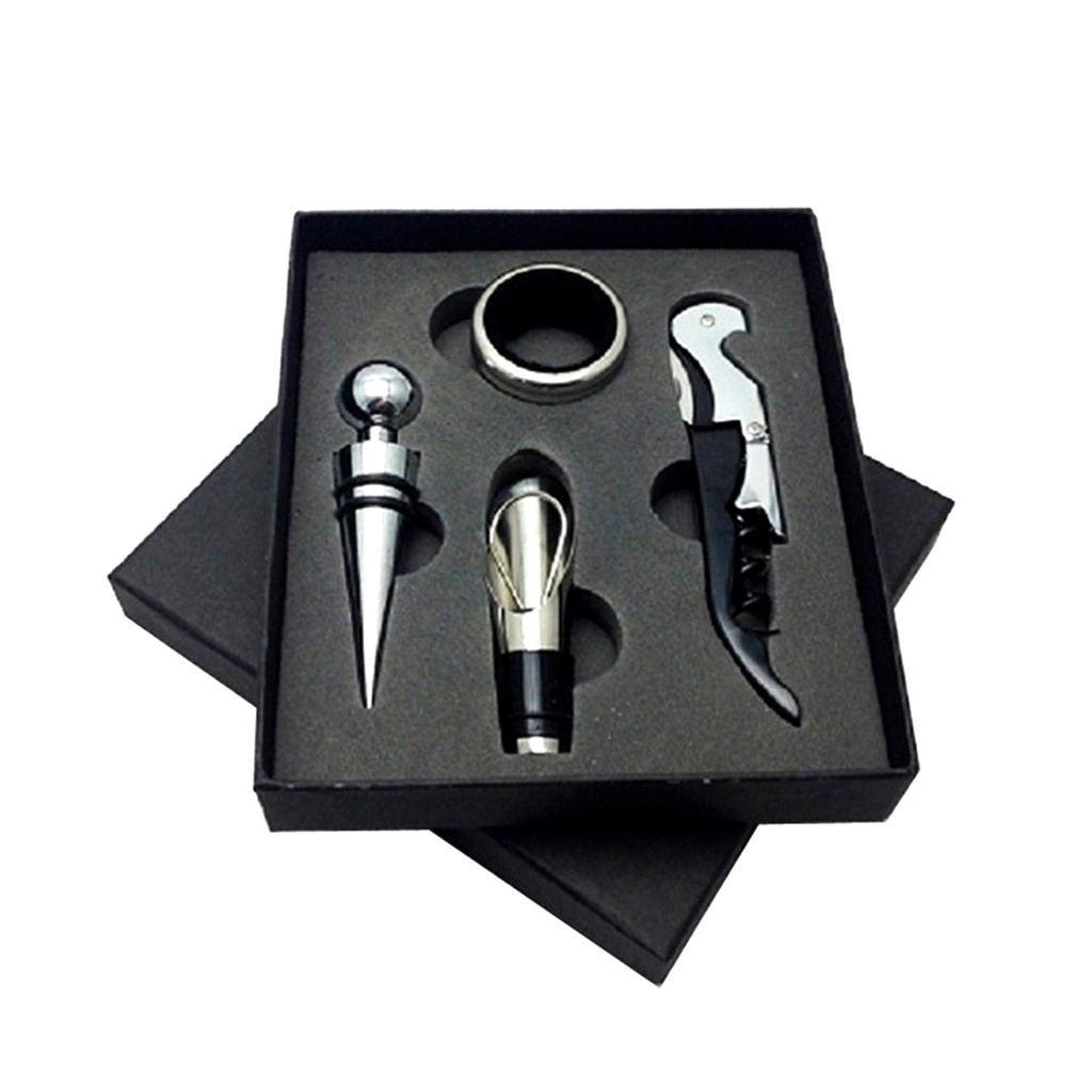 Set 4 Accesorios de Vino Caja Chica