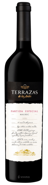 Terrazas de los Andes Partida Especial Malbec 2016