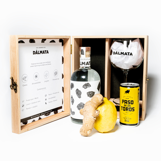 Kit Exclusive Gin Dálmata en cofre Madera