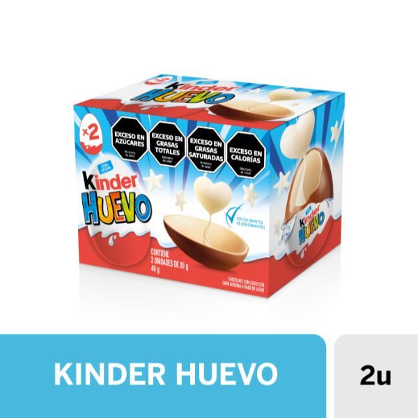 Huevo Kinder x2 Sorpresa Niño