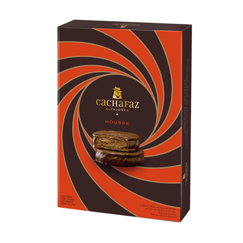 Alfajor Cachafaz Mousse x6 