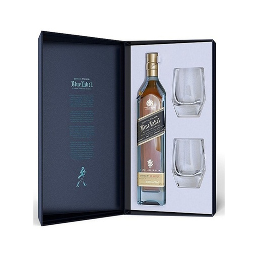 [WK00292] Estuche Johnnie Walker Blue x750cc + Vasos