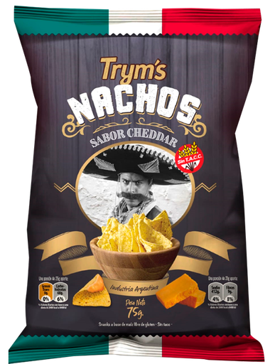 [AL00725] Papas Tryms Nachos con cheddar