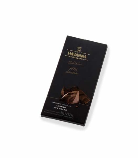 Tableta Havanna de chocolate 70% Cacao 80g