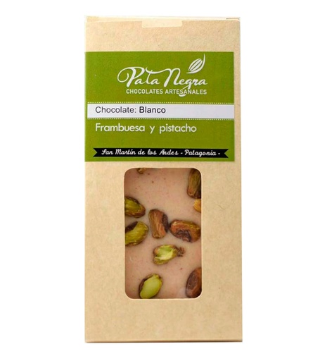 Pata Negra Chocolate Blanco Framb y Pistacho 90g