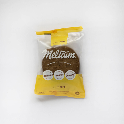 Alfajor vegano Meltaim limon