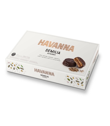 Alfajores Havanna semilia con 70 cacao puro