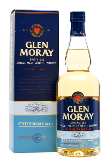 Estuche Whisky Glen Moray Peated Single Malt