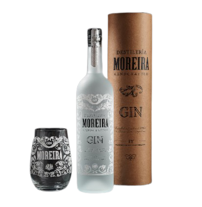 Estuche Gin Moreira + Vasos