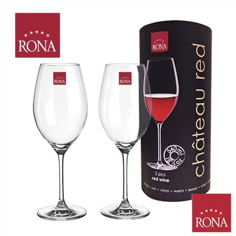 Set 2 copas Vino Rona 410ml White gift