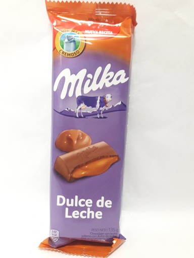 Chocolate Milka con dulce de leche 135G