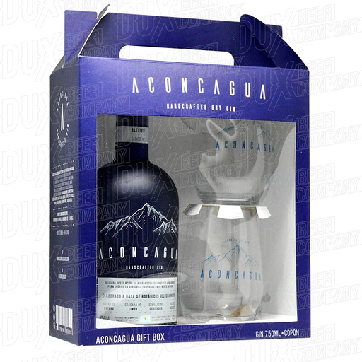 Box Gin Aconcagua Clásico + 2 Vasos